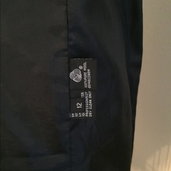 Black Sandro Tailored Coat 100% Wool Size 12 - Picture 5 of 6